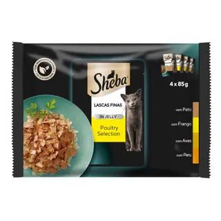 Sheba Comida Húmida para Gato Adulto Aves Saquetas Sheba