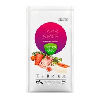 Natura Diet pienso perro adulto cordero y arroz 3 kg