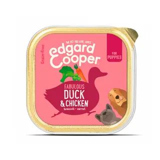 Edgard & Cooper Tarrina Paté Puppy Pato y Pollo para Perros 150g